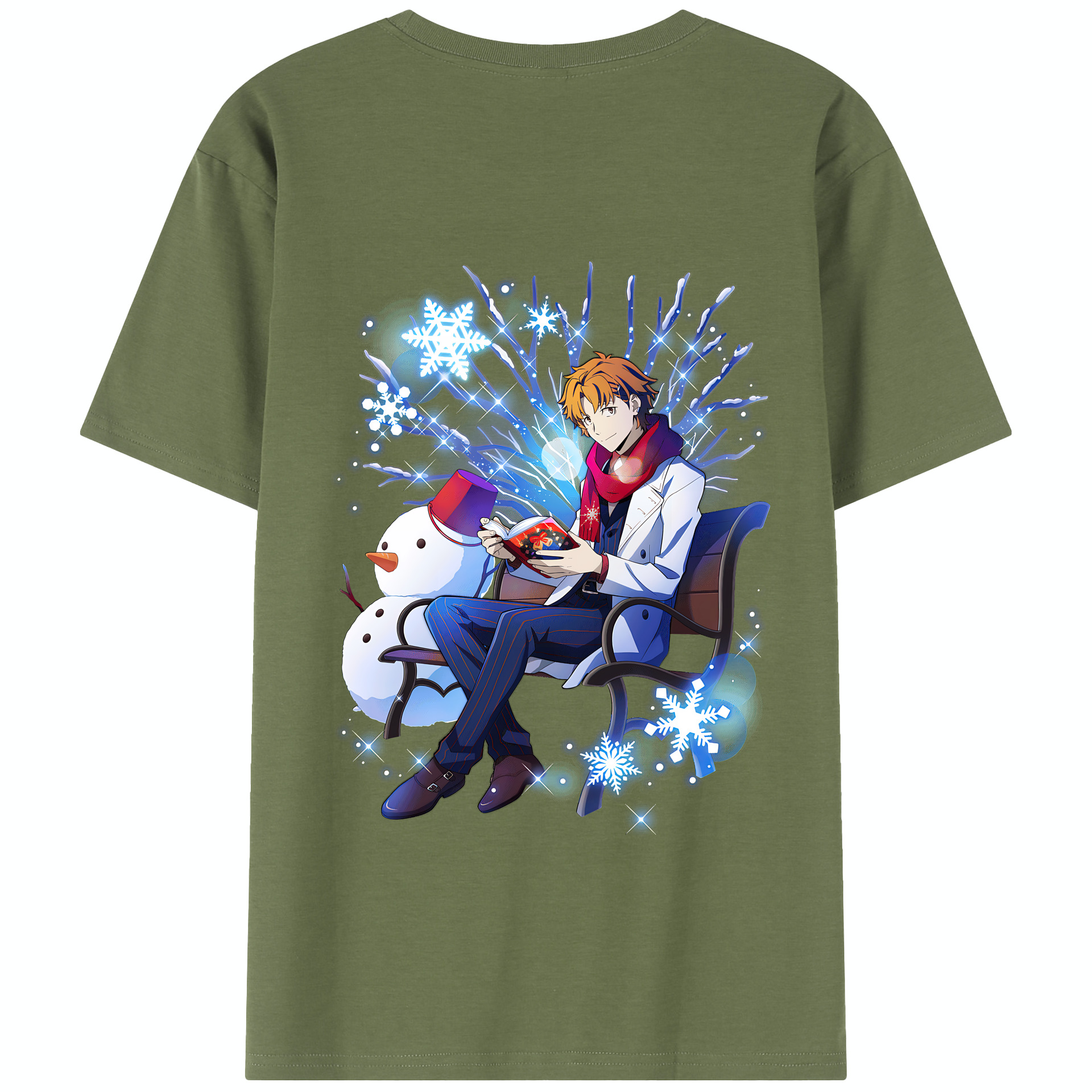 （画像用） 文豪ストレイドッグス Bungo Stray Dogs 綿100％半袖Tシャツ（背面プリント）
